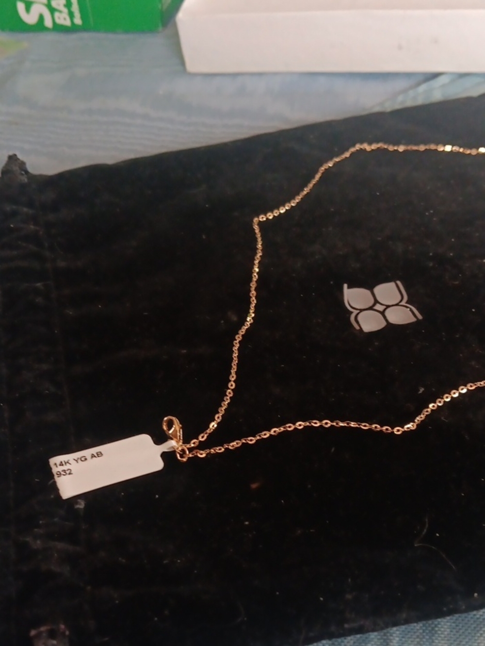 14K Yellow Gold Petite Cable Chain Necklace - Women's Jewelry
